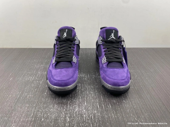 Official Maikesneakers 4 Scott x Travis Purple Air Jordan Suede 0706